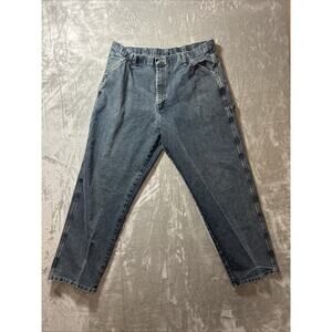 Wrangler Carpenter Jeans Mens 40x30 Straight Leg Rn# 130273 Workwear Casual